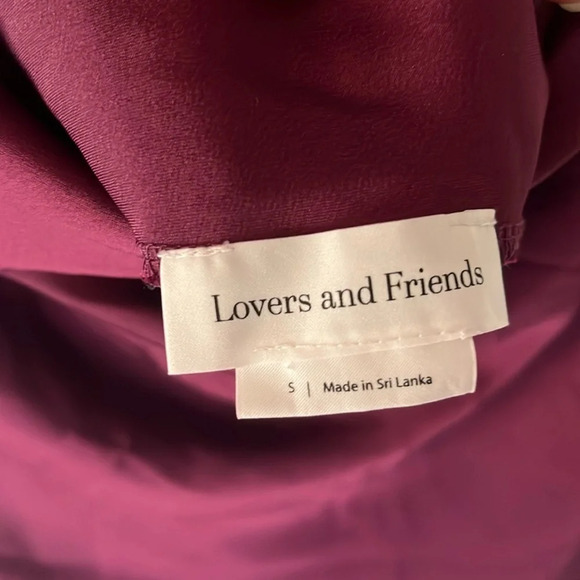 Lovers & Friends Raya Royal Plum Sexy Flirty Purple Satin Camisole Sz S - Picture 3 of 7